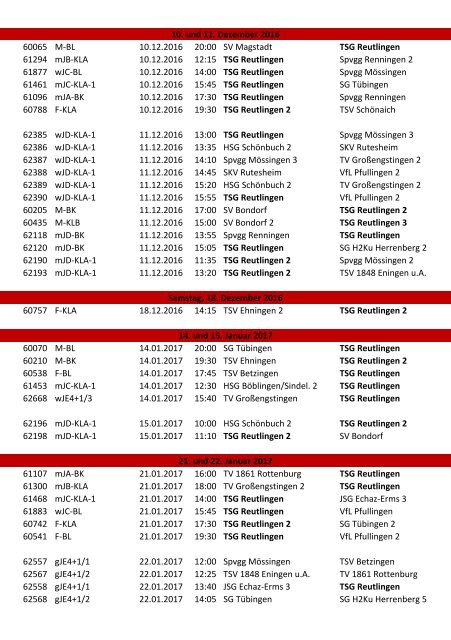 Hallenheft 2016/17