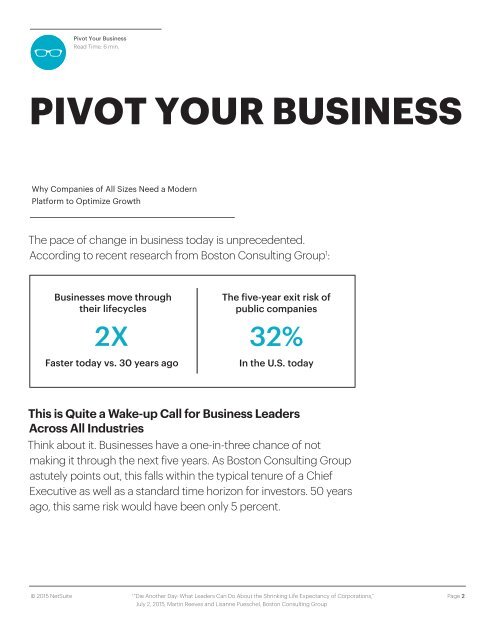 Pivot your Business