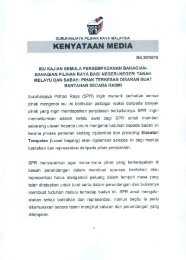 Kenyataan Media SPR -  Isu Kajian Semula Persempadanan Bahagian-Bahagian Pilihan Raya : Pihak Terkesan Disaran Buat Bantahan Secara Rasmi