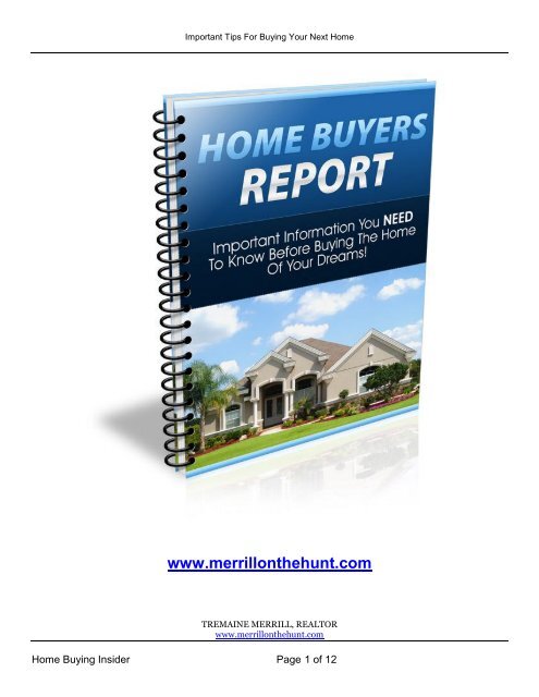 Home-Buying-Report
