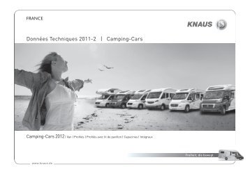 Données Techniques 2011-2 | Camping-Cars - Knaus