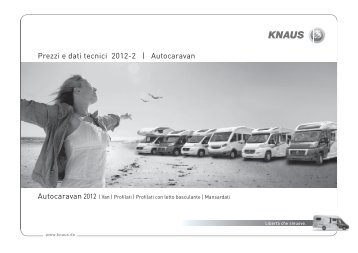 Prezzi e dati tecnici 2012-2 | Autocaravan - Knaus