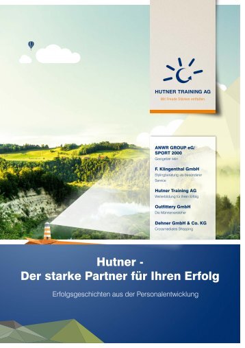 Hutner Journal 2016 - Erfolgsgeschichten aus der Personalentwicklung                                                    