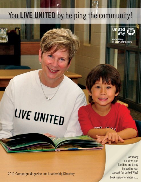 11-103 UWECI CEO Mag.indd - United Way of East Central Iowa