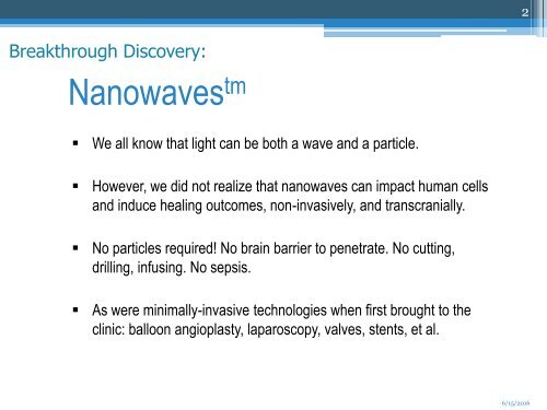 Technology Innovations LLC An Astonishing Breakthrough in Nanotechnology