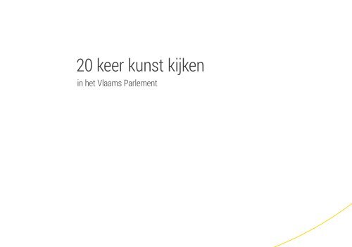 Brochure 20 keer kunst kijken in het Vlaams Parlement