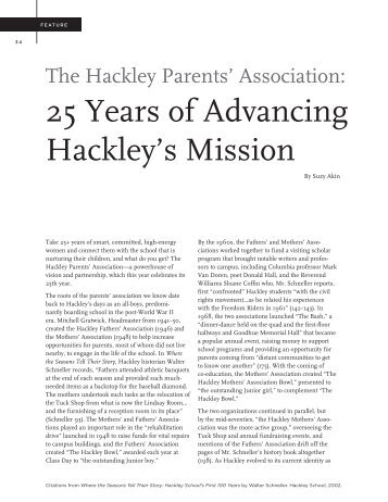 Hackley Review Summer 2014: HPA 25 Years