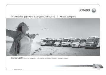 Technische gegevens & prijzen 2011/2012 | Knaus campers