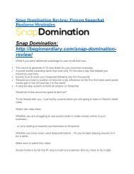 Snap Domination review-$16,400 Bonuses & 70% Discount 