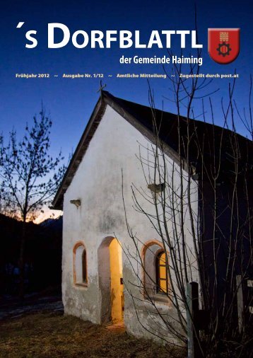 ´s Dorfblattl - Gemeinde Haiming - Land Tirol