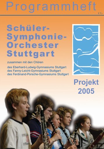 Programmheft - Schüler-Symphonie-Orchester Stuttgart