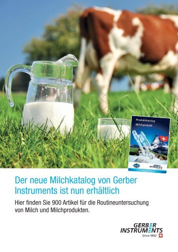Gerber Instruments – Flyer Milchindustrie
