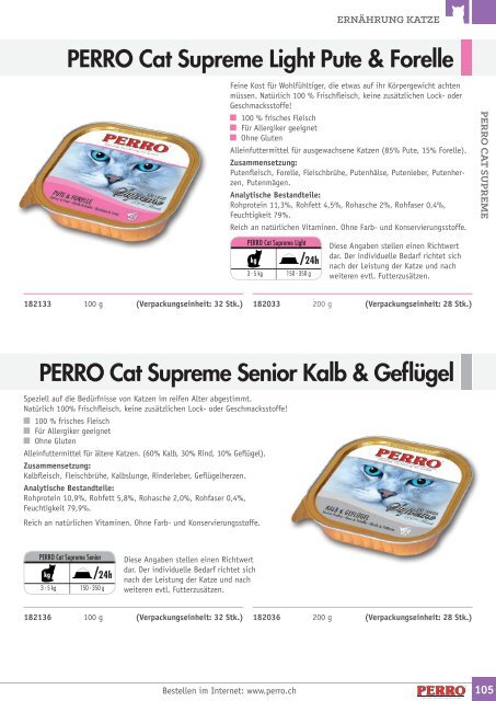 PERRO Schweiz Vertriebs GmbH Katalog