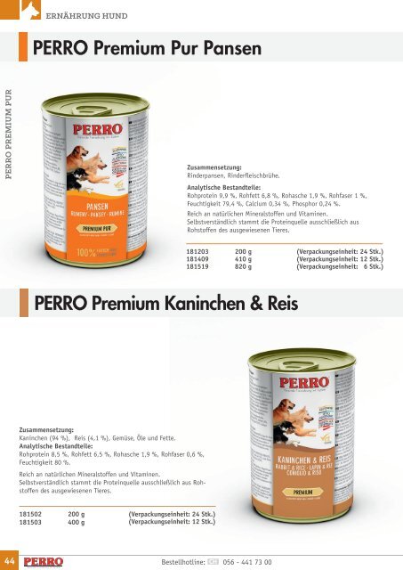 PERRO Schweiz Vertriebs GmbH Katalog