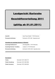 gültig ab 01.01 - Landgericht Karlsruhe