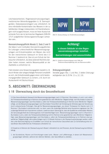 TRINKWASSERVERORDNUNG 2011 - Fachverband SHK NRW