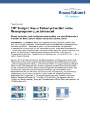 CMT Stuttgart: Knaus Tabbert präsentiert volles Messeprogramm ...