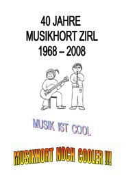 40 jahre musikhort der pfarre zirl 1968 – 2008