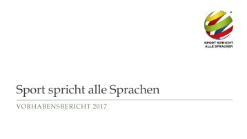 Vereinspräsentation Vorschau 2017