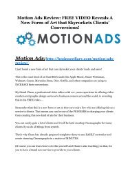 Motion Ads Review and Premium $14,700 Bonus