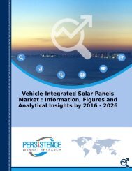 Vehicle-Integrated Solar Panels Market : Information, Figures and Analytical Insights by 2016 - 2026