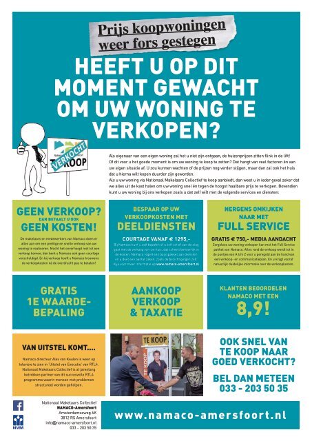 NAMACO Amersfoort Woonmagazine, uitgave oktober 2016