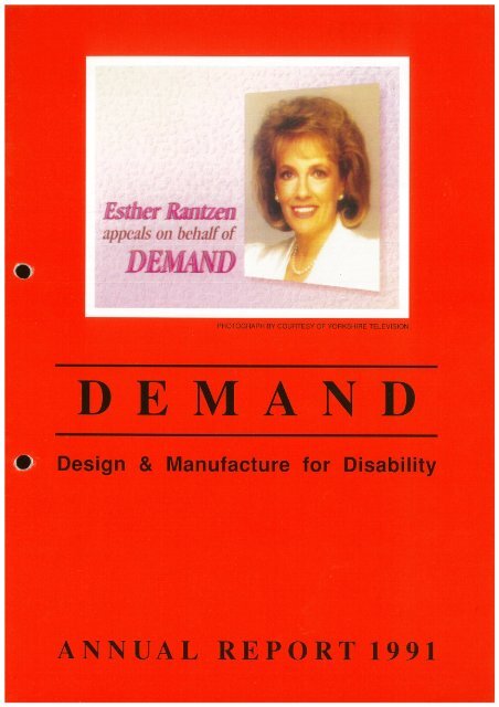 DEMAND Design & Manufacture for Disability 1991 Annual Review