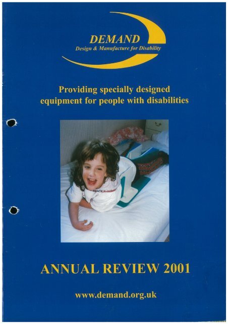 DEMAND Design & Manufacture for Disability 2001 Annual Review