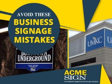 Common Business Sign Mistakes to Avoid