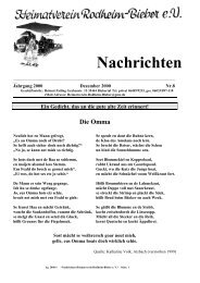 Ein Gedicht, das an die gute alte Zeit - Heimatverein Rodheim ...