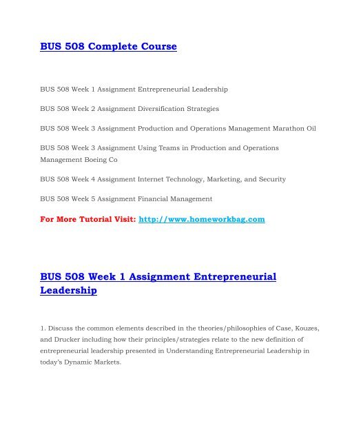 508 Bus Schedule.pdf BUS 508 Complete Course files