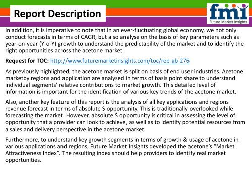 Acetone Market Will hit at a CAGR of 3% by 2014 to 2020