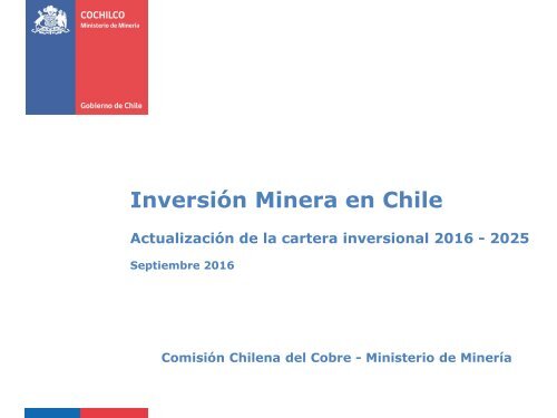 Inversión Minera en Chile