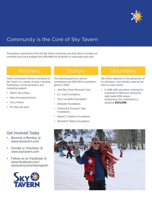 Sky Tavern - 2016 Annual Report