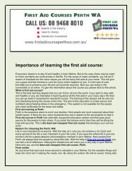 Australia Wide First Aid - Perth