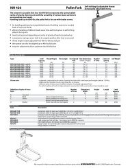 Pallet Fork KM 420 - Kinshofer