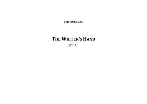 TCoelho_The Writer's Hand
