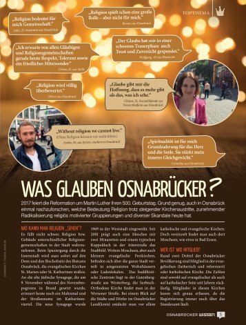 Was glauben Osnabrücker? – Osnabrücker Wissen