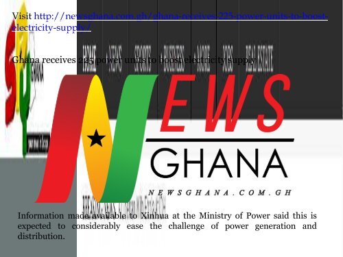 Get breaking news by News Ghana