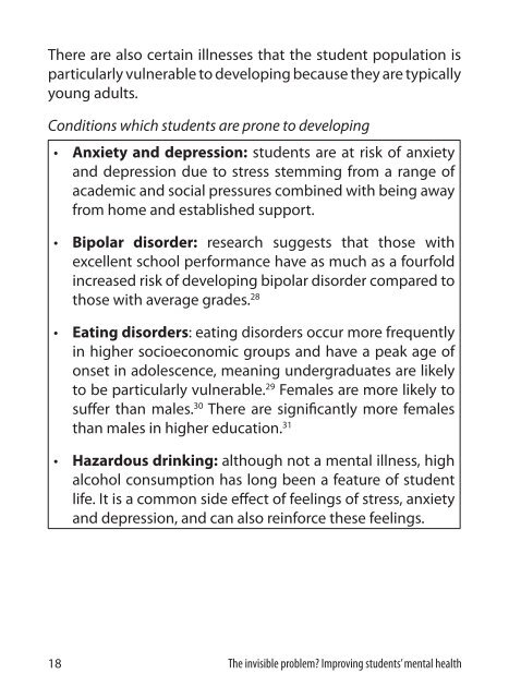 The invisible problem? Improving students’ mental health