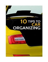 eBook - 10 Tips on Organizing Your Car