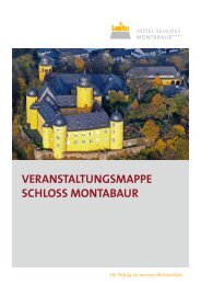 veranstaltungsmappe schloss montabaur - Hotel Schloss Montabaur