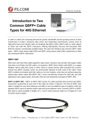 Introduction to Two Common QSFP+ Cable Types for 40G Ethernet