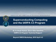 Superconducting Computing and the IARPA C3 Program