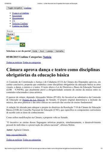 Undime __ União Nacional dos Dirigentes Municipais de Educação