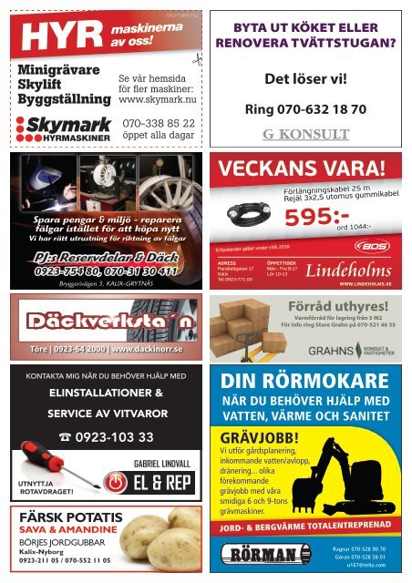 ReklamGuiden Kalix v39 -16 (26/9-2/10)