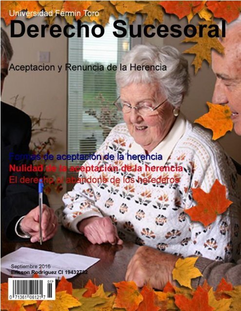 revista Aceptación y  Renuncia de la Herencia