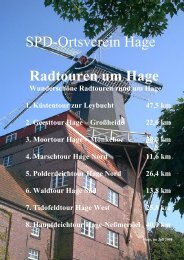 Radtouren um Hage - SPD Samtgemeindeverband Hage