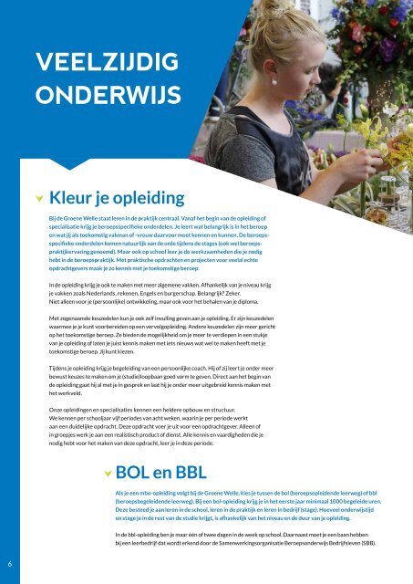 Brochure mbo 'Op weg  naar jouw droombaan' 17/18