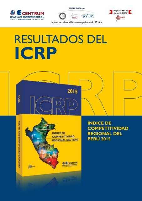 Folleto Índice de Competitividad Regional del Perú 2015